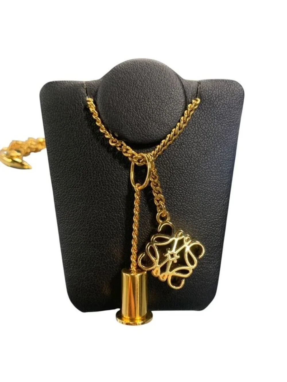 Loewe Personalization Necklace Gold Anagram Motif